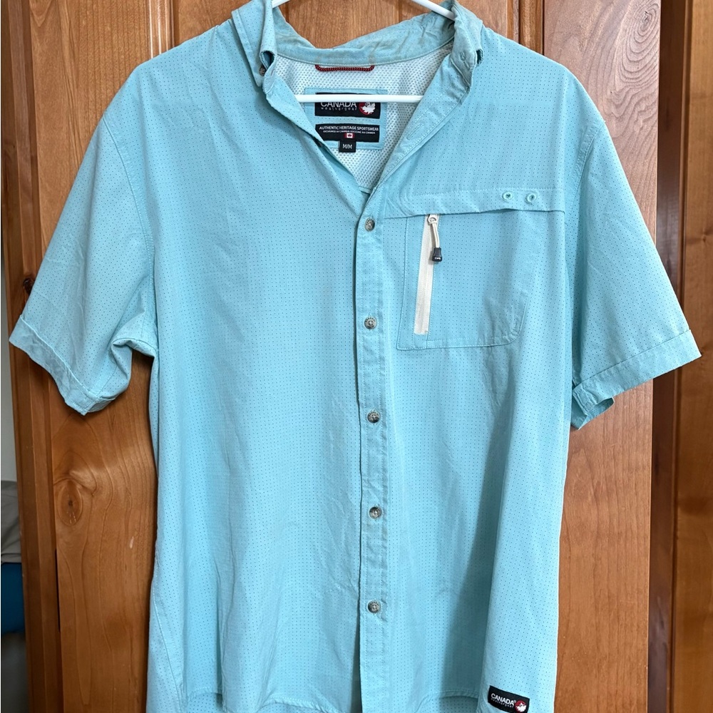 Men's Light Blue Short Sleeve Shirt
